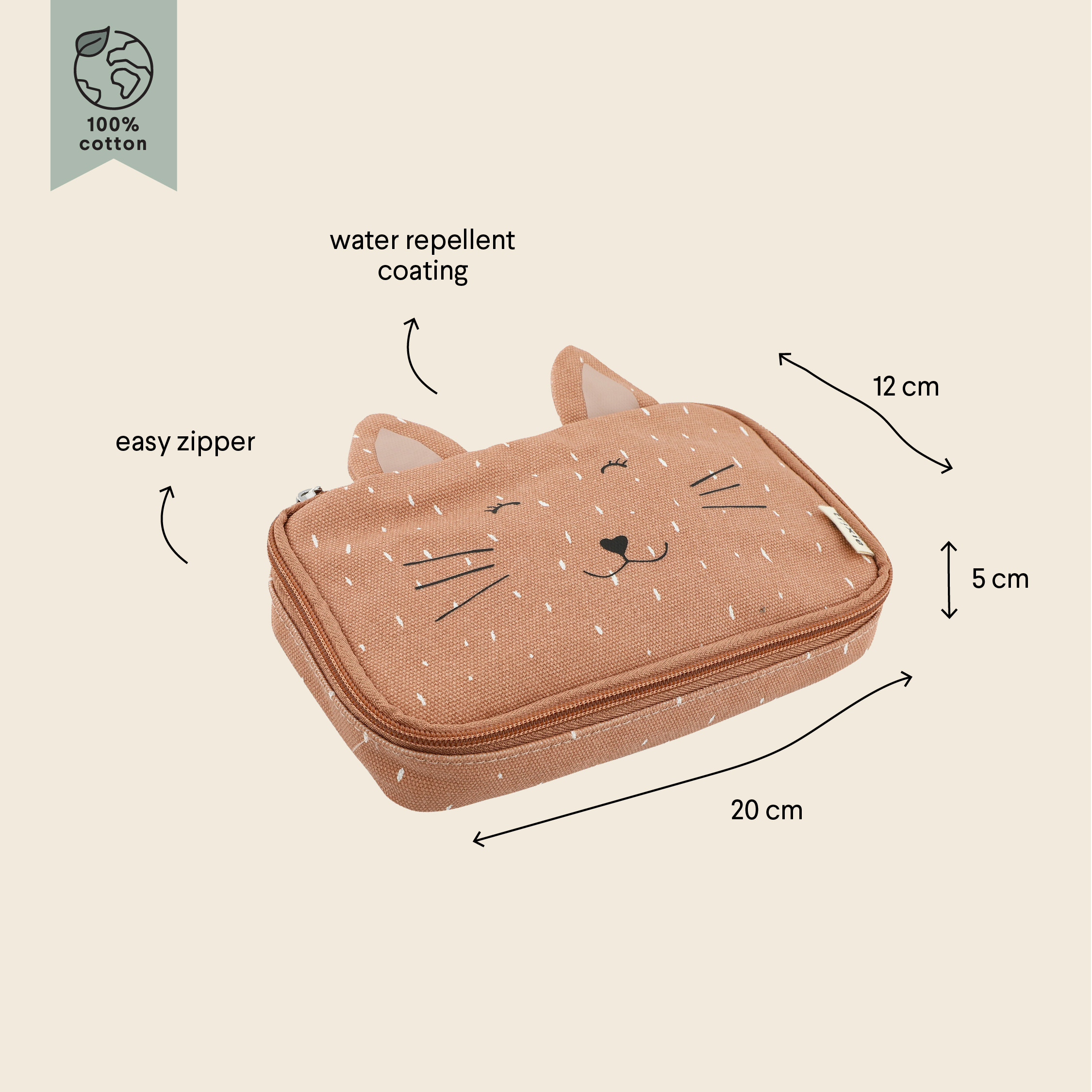 Pencil case rectangular - Mrs. Cat